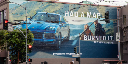 Capitol Outdoor San Francisco Wallscape 318 Porsche